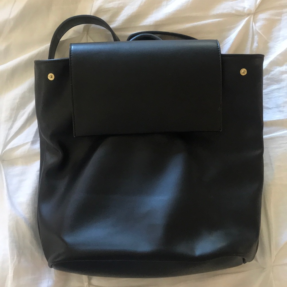 Mini leather backpack
